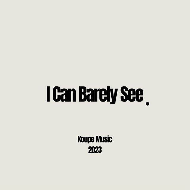 I Can Barely See