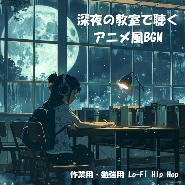 深夜の教室で聴くアニメ風BGM：作業用・勉強用 Lo-Fi Hip Hop