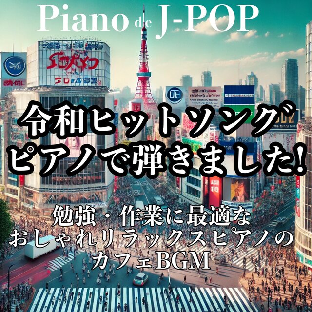 I played a Reiwa hit song! A stylish and relaxing piano cafe perfect for studying and working BGM Piano de J-POP