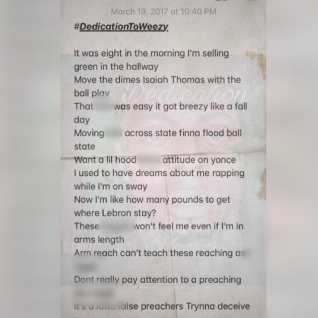 Dedication Weezy