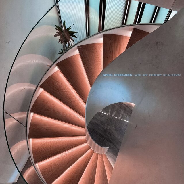 Cover art for album Spiral Staircases by Larry June, Curren$y, The Alchemist