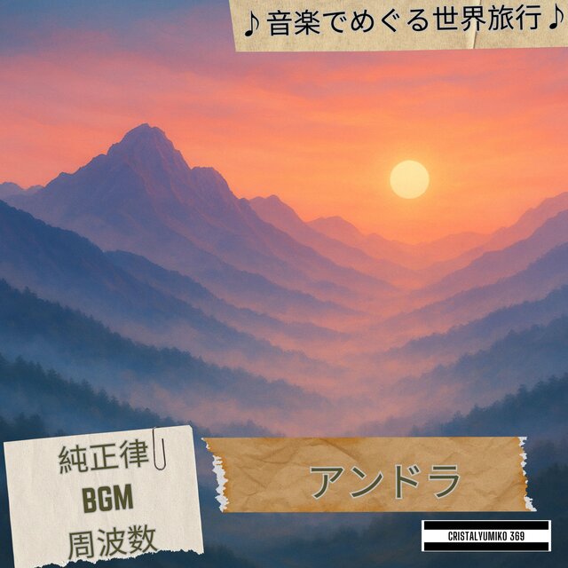 リラックス音楽BGM アンドラ・音で旅する 純正律432Hz・528Hz 作業用・勉強用・睡眠用ヒーリングインストゥルメンタル