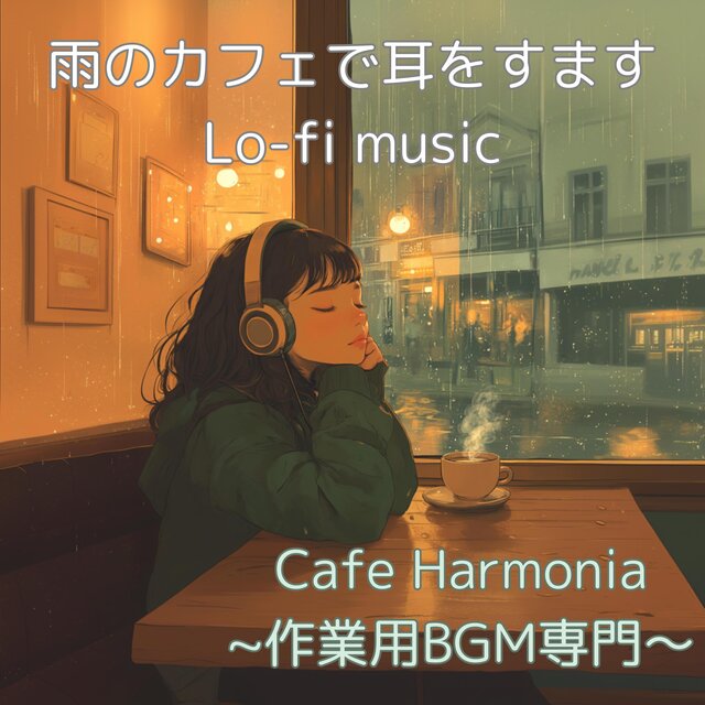 雨のカフェで耳をすますLo-fi music