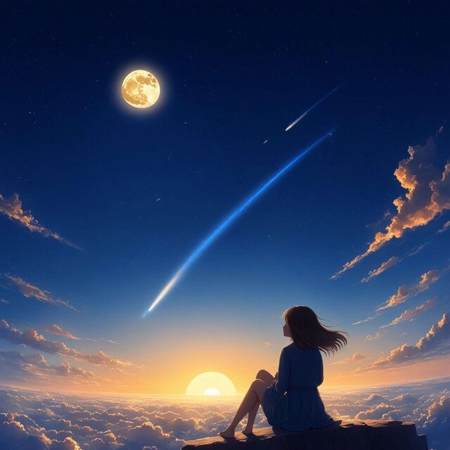 Dawn in the sky