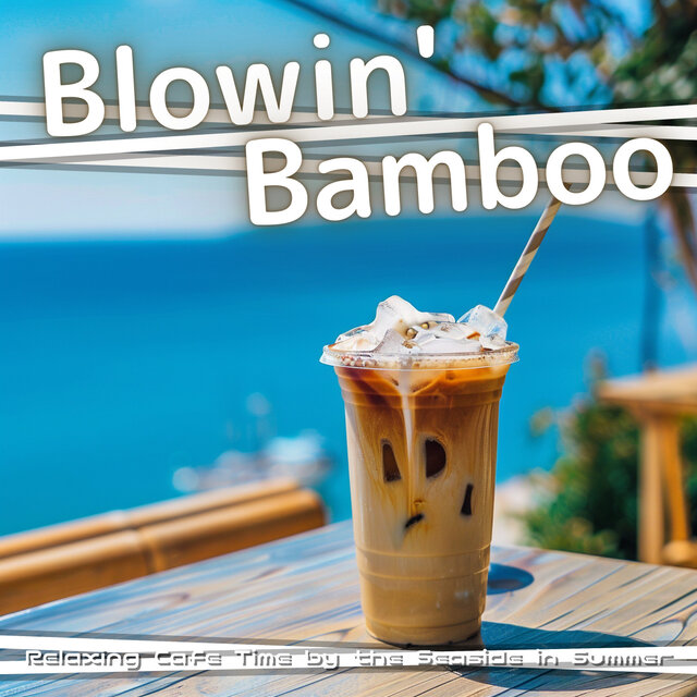Relaxing Cafe Time by the Seaside in Summer