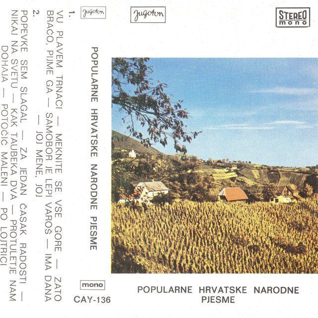Popularne Hrvatske Narodne Pjesme 1