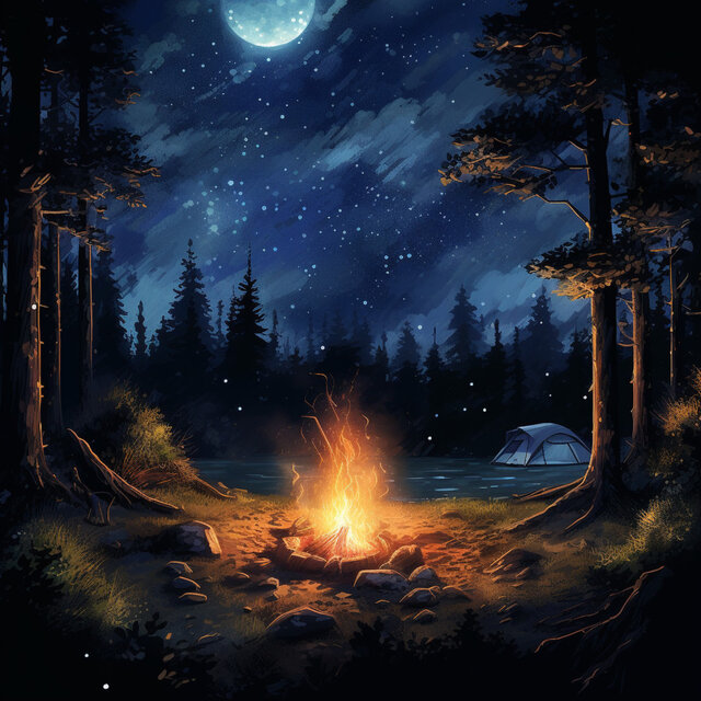 Blazing Fire for Restful Sleep