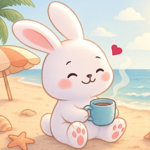 Relaxing On The Beach