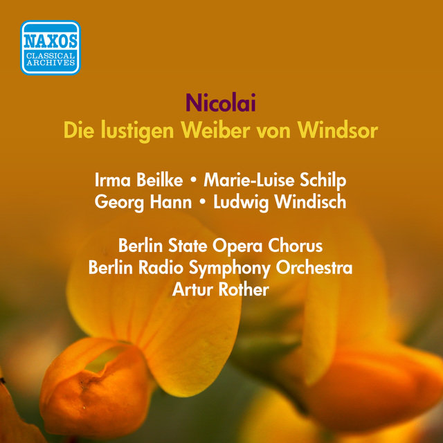 Nicolai, O.: Lustigen Weiber Von Windsor (Die) (Strienz, Hann, Rother) (1943)