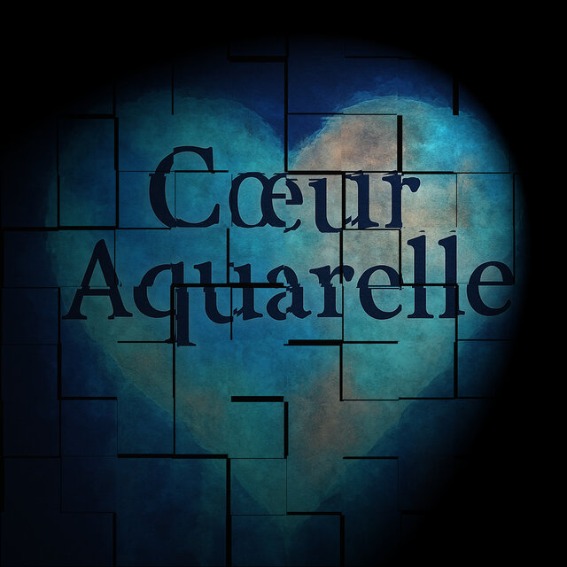 Coeur aquarelle