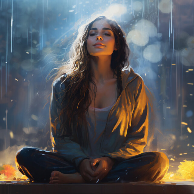 Gentle Rain Retreat: Serene Meditation Moments