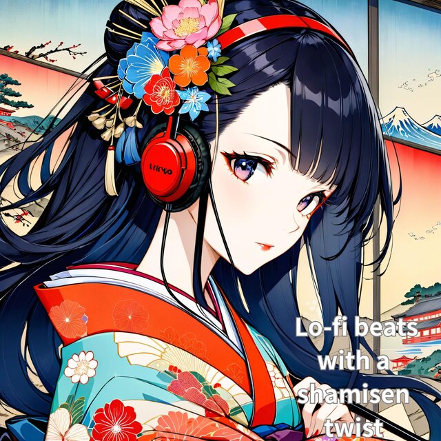 Japanese style Lo-fi beats with a shamisen twist 00