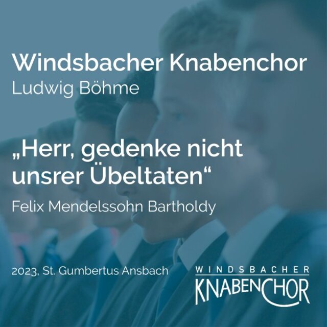 Herr, gedenke nicht unsrer Übeltaten