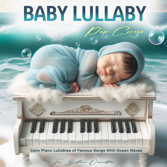 Baby Lullaby Pop Covers - Calm Piano Lullabies of Famous Songs With Ocean Waves