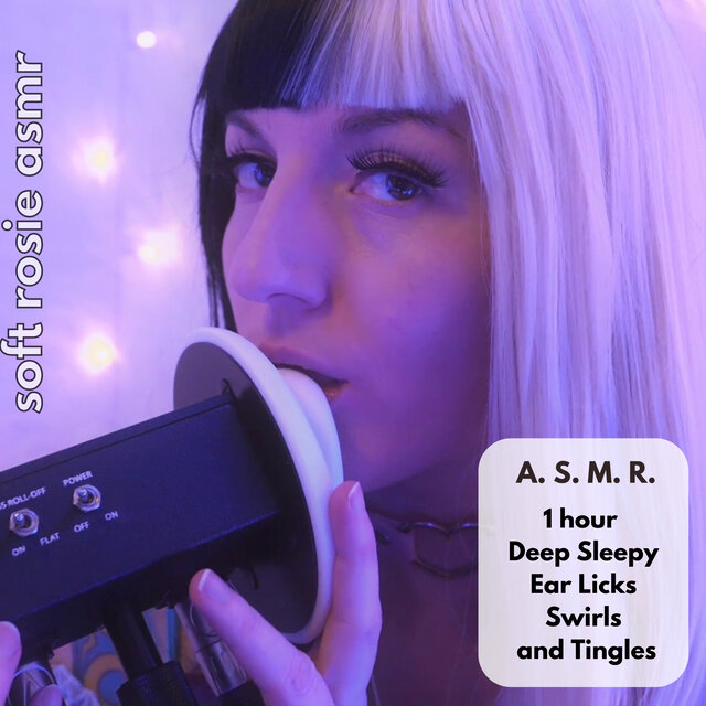 A.S.M.R. 1 hour Deep Sleepy Ear Licks Swirls and Tingles