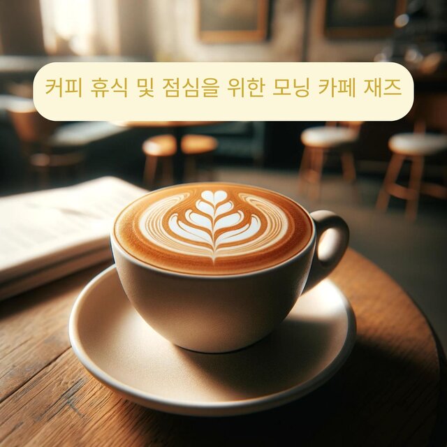 커피 휴식 및 점심을 위한 모닝 카페 재즈 - 편안한 카페 바 라운지, 레스토랑 배경, 소프트 칠드 재즈