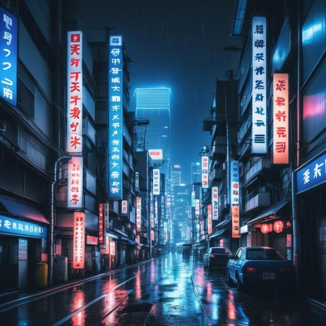 City Lights Reflections