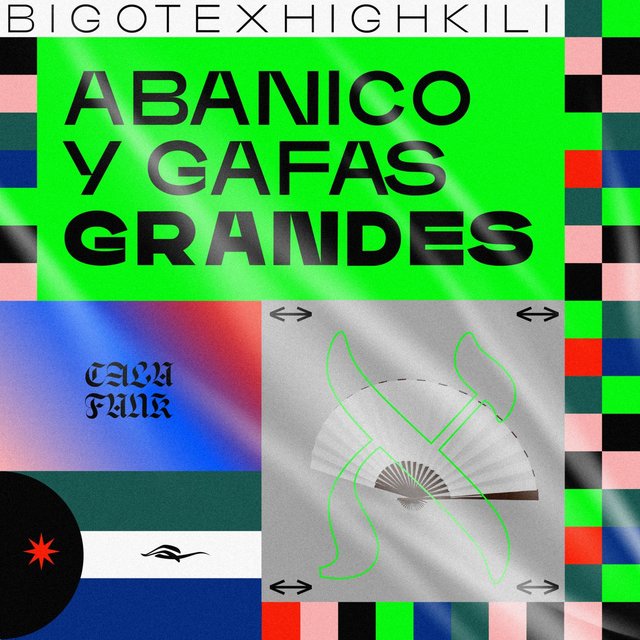 Abanico y Gafas Grandes