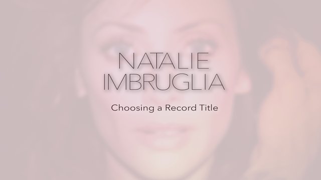 Choosing a Record Title