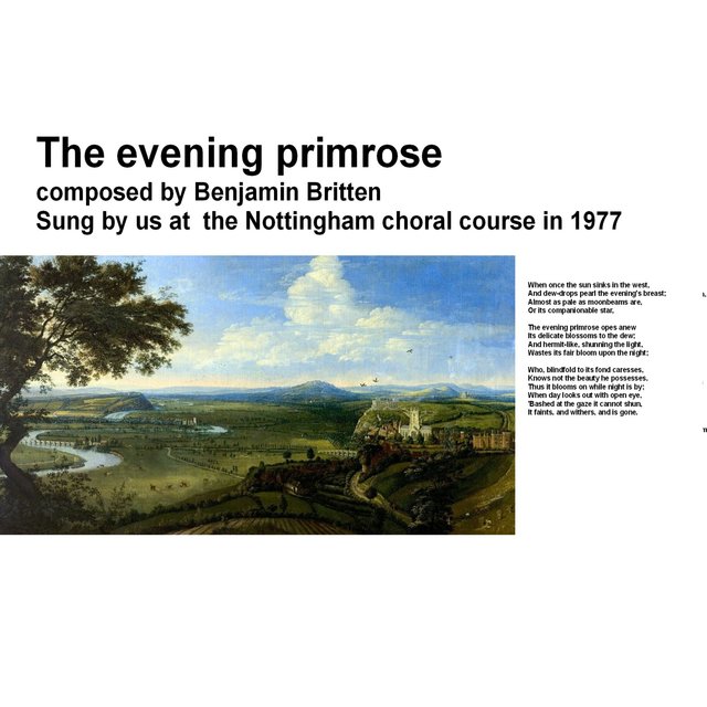 Nottingham summer course 1977 britten flower songs - the evening primrose