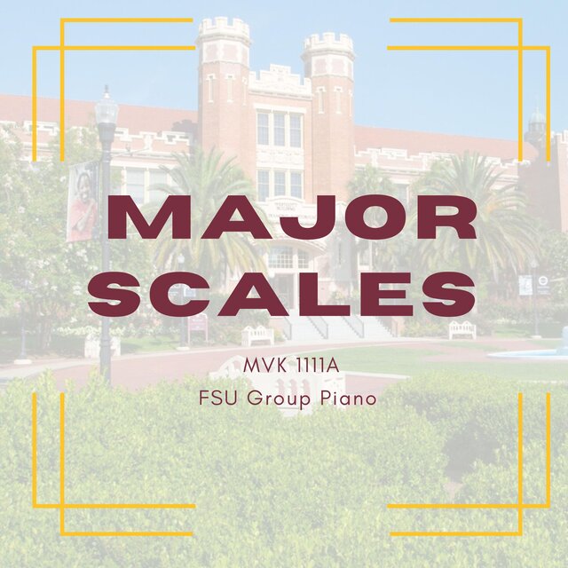 Major Scales MVK1111 Group Piano - Slow Practice (1/2 speed)