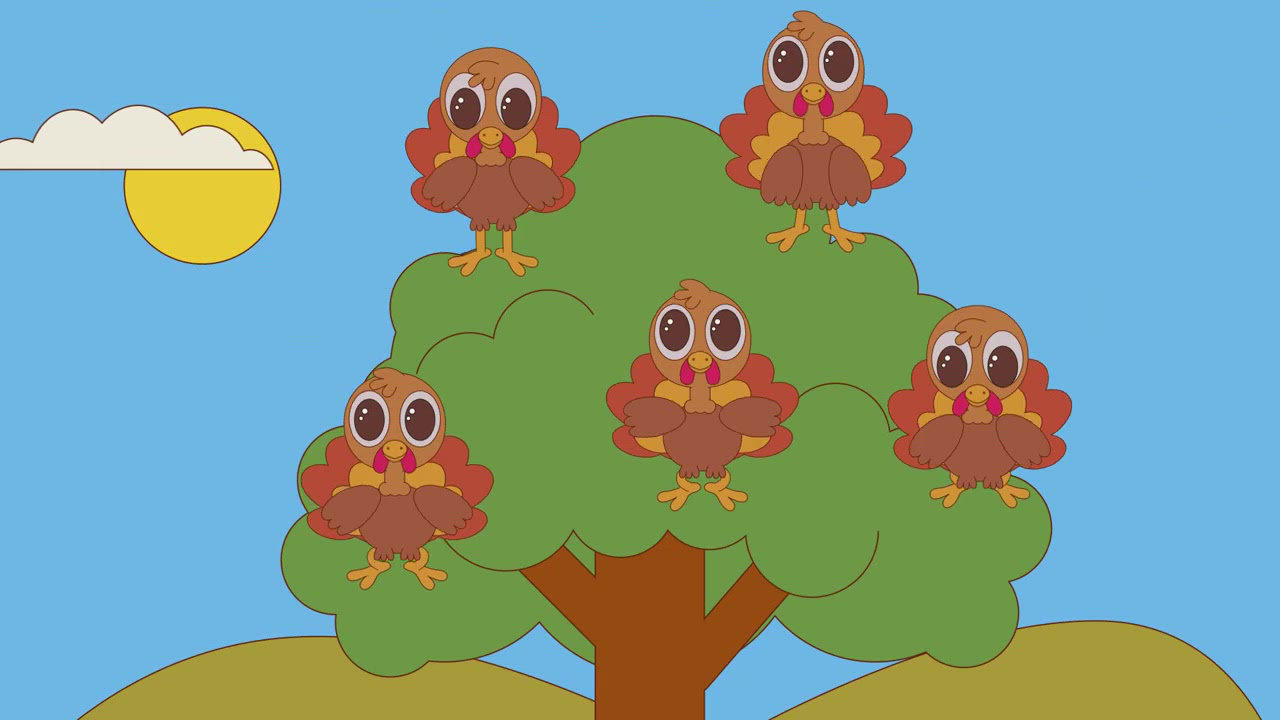 Five Little Turkeys Jumping in the Tree by The Kiboomers on TIDAL