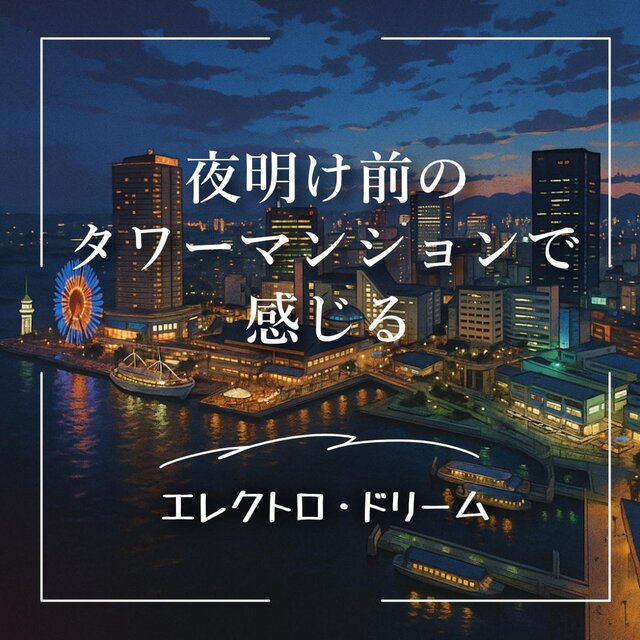 夜明け前のタワーマンションで感じるエレクトロ・ドリーム
