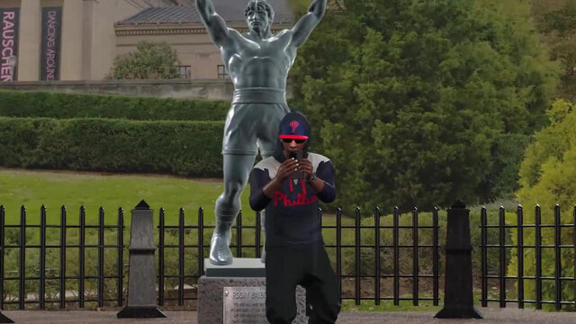 ROCKY STATUE