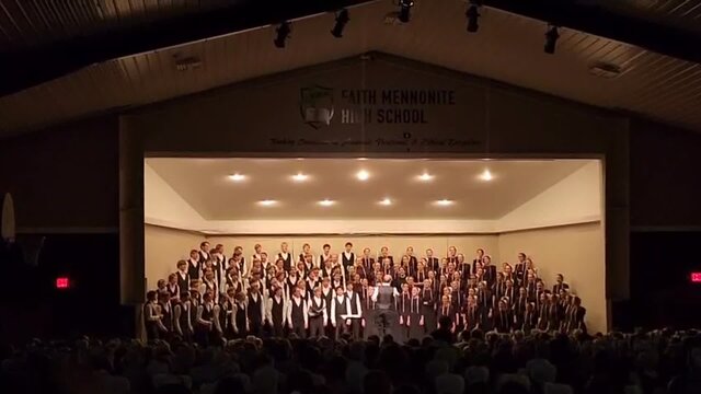 Christ is Risen/He Burst the Gloom [Lancaster Singers] Live at Faith Mennonite High School
