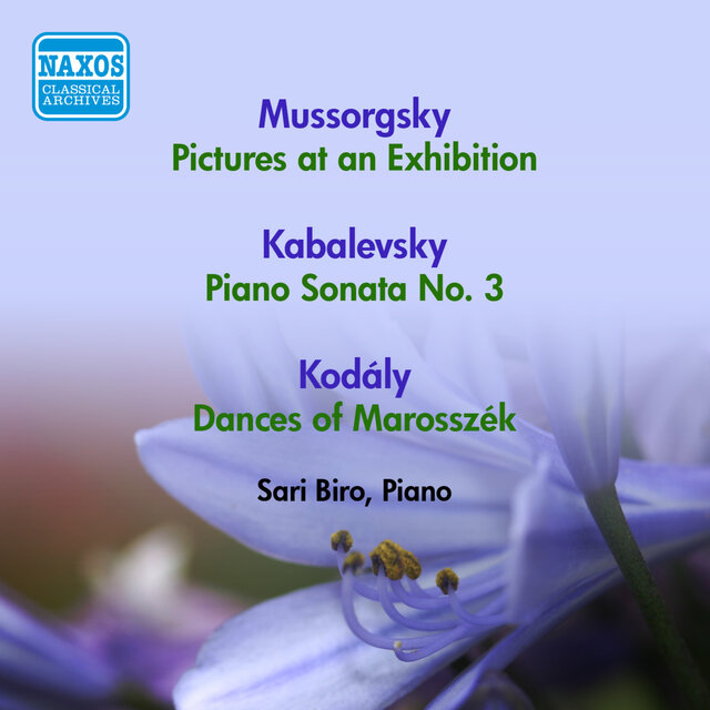 Piano Recital: Biro, Sari - Mussorgsky, M. / Kabalevsky, D. / Kodaly, Z. / Bartok, B. (1951-1952)