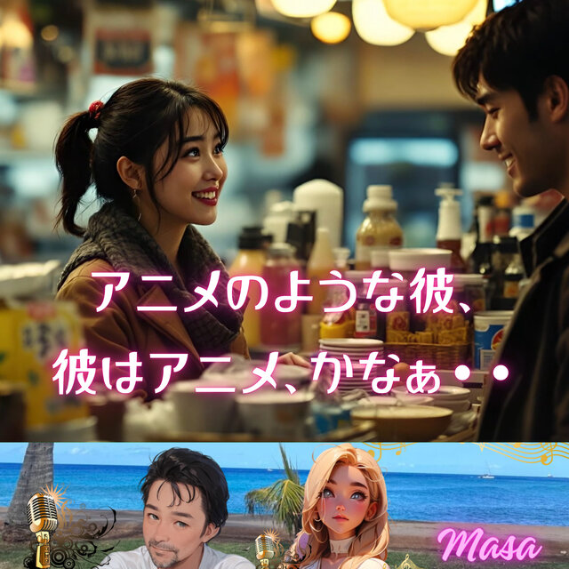 アニメのような彼、彼はアニメ、かなぁ・・