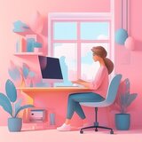Trabajo Eficiente Y Melodías Calmadas