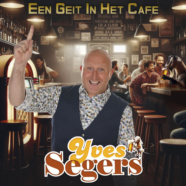 Een geit in het café