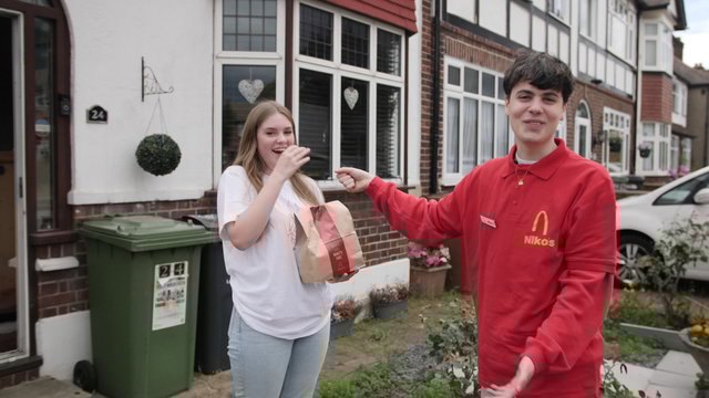 NIKO B DELIVERS MCNIKO'S MEALS TO 