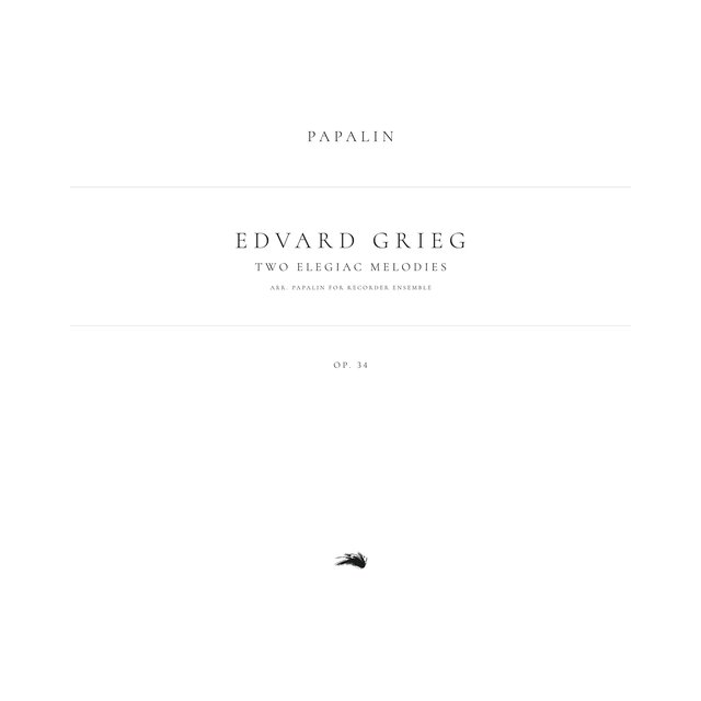 2 Elegiac Melodies, Op. 34 (Arr. Papalin for Recorder Ensemble)