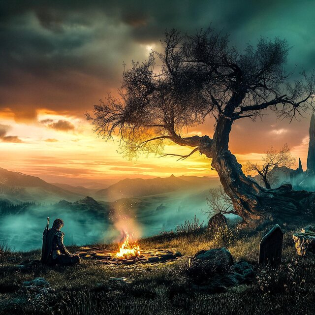 Safe by the Bonfire – Dark Fantasy Ambient Music