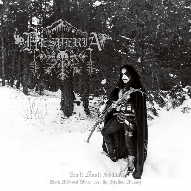 Cover art for album Fra li Monti Sibillini (Black Medieval Winter Over the Sibylline Mounts) by Hesperia