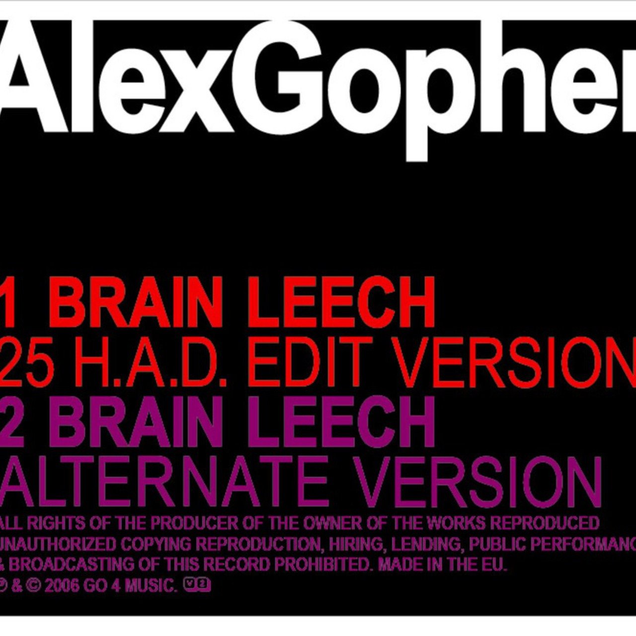 Brain Leech #1 by Alex Gopher on TIDAL