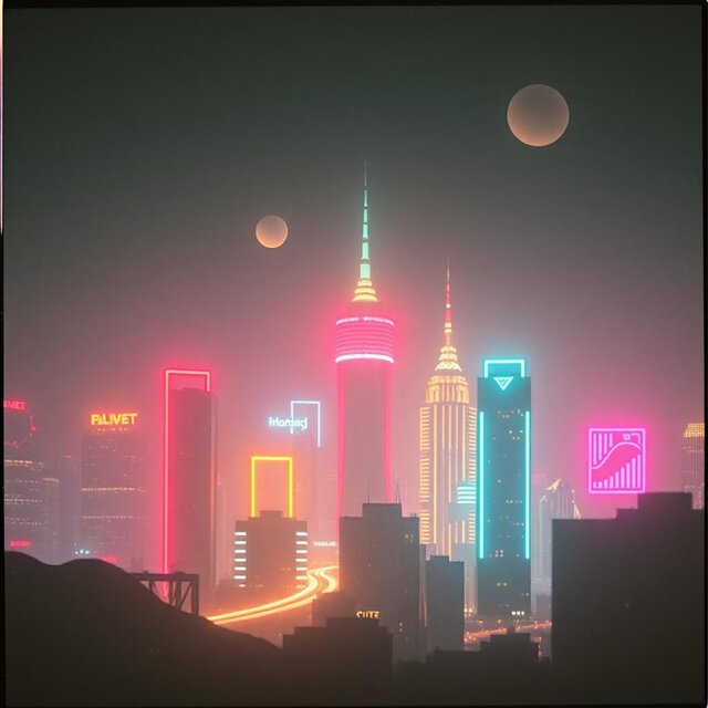 Neon Horizons: Echoes of the Future recomposed