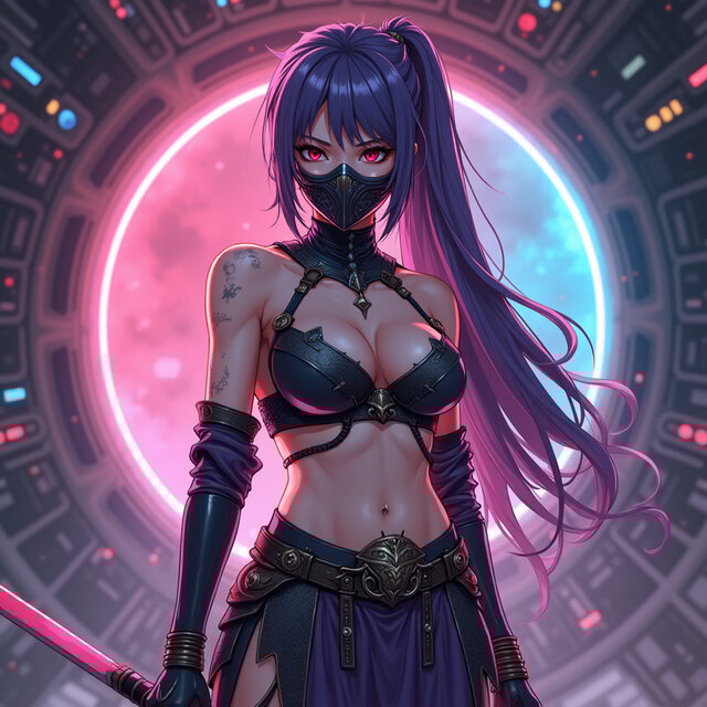 Crimson Gaze in the Void