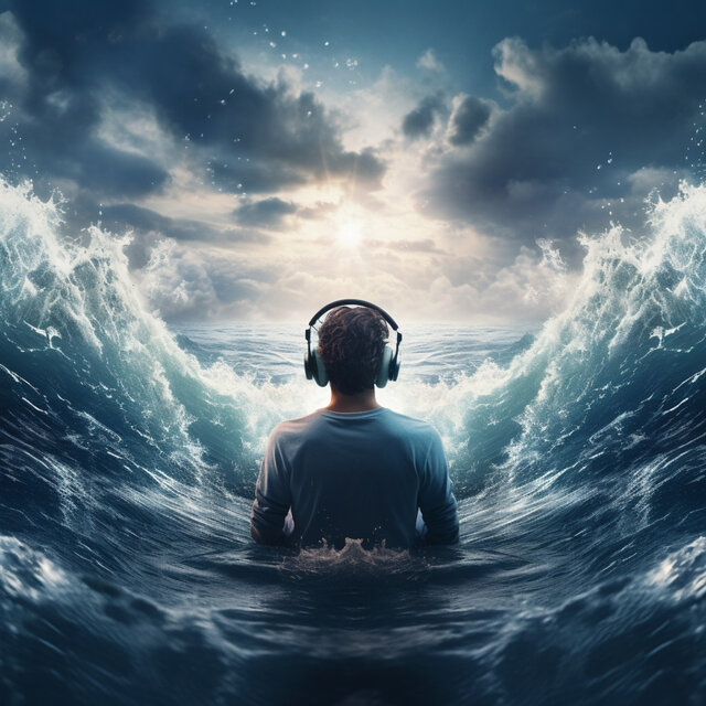 Meditative Ocean: Mindful Wave Resonance