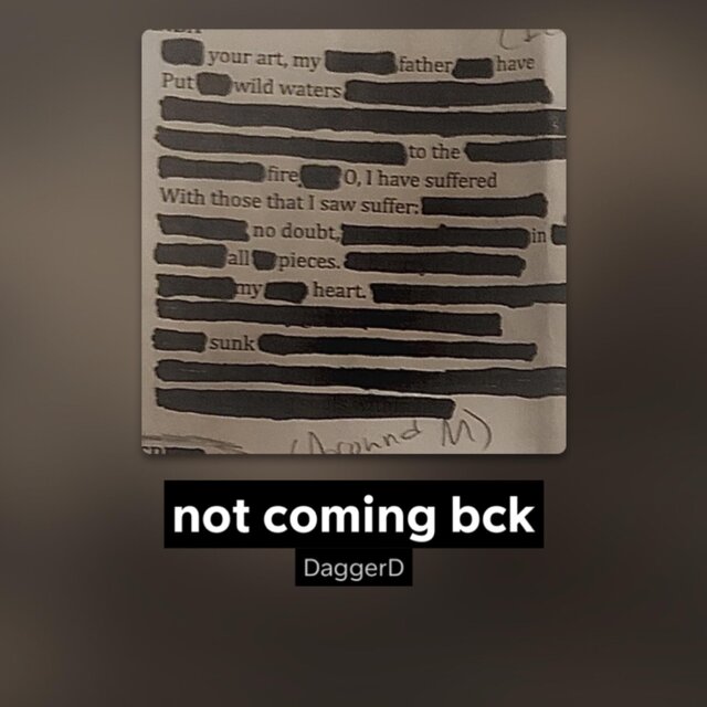 not coming bck