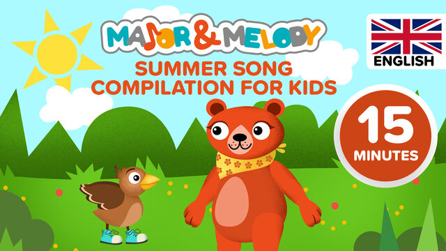 Summer song compilation for kids (15 min)