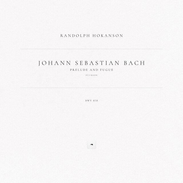 Prelude and Fugue in E Major, BWV 878