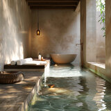 Calm Spa Waves Settle