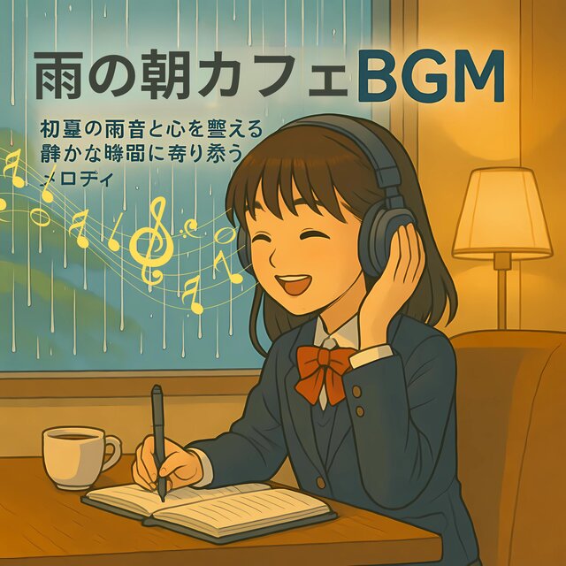 雨の朝カフェジャズ｜初夏の雨音と心を整える静かな時間に寄り添うジャズBGMアルバム SideA