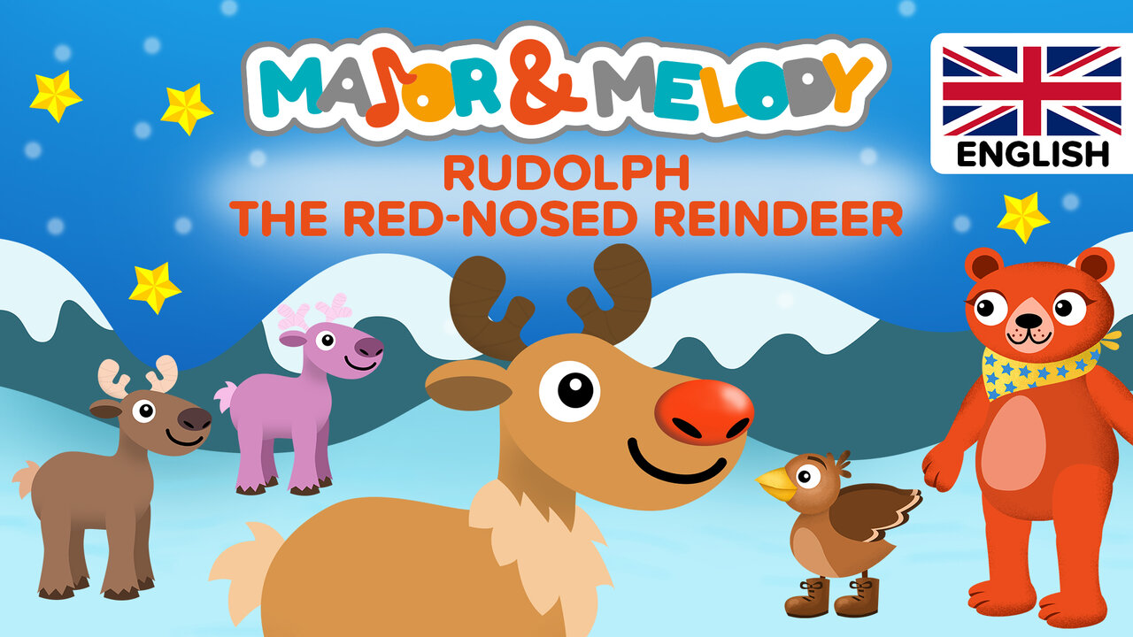 Rudolph The Red-Nosed Reindeer (Christmas songs for kids - English)