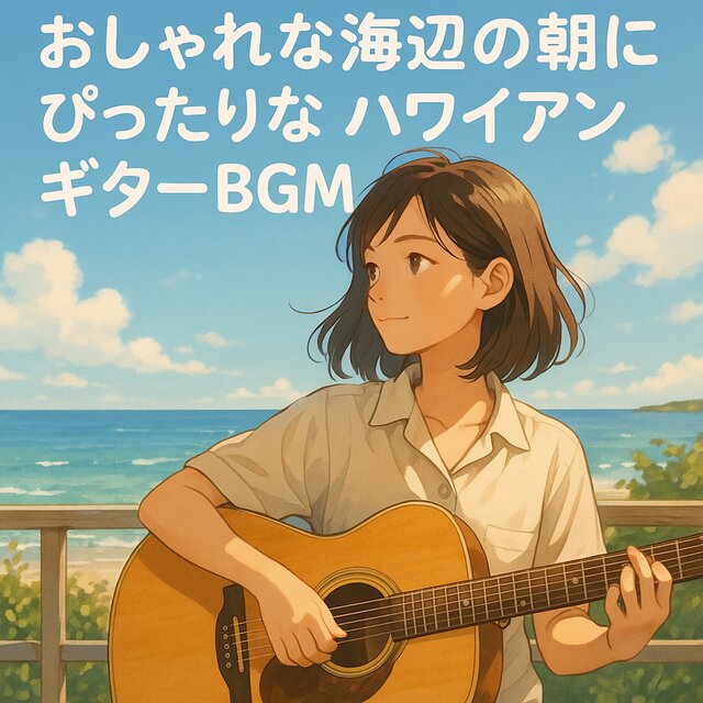 Hawaiian Guitar BGM for a Stylish Morning by the Sea