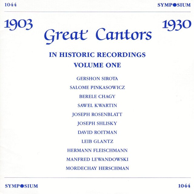 The Great Cantors, Vol. 1 (1903-1927)
