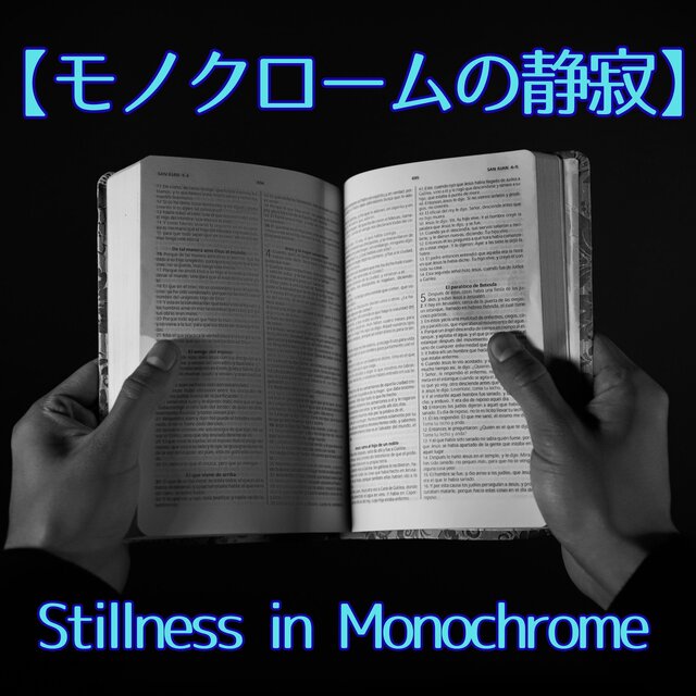 【モノクロームの静寂】静かな夜の読書に　一人の静寂を楽しむ／Stillness in Monochrome Enjoy the silence of reading alone at night